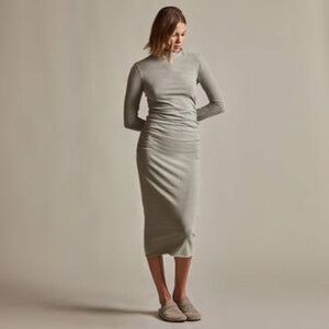 James Perse Women’s Turtleneck Long Sleeve Midi Dress  Size 3 Quiet Luxury Dress